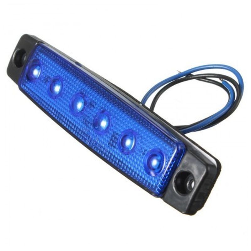 Side Marker 6 LED Blu